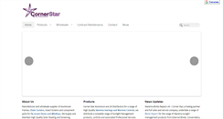 Desktop Screenshot of cornerstaraluminium.com